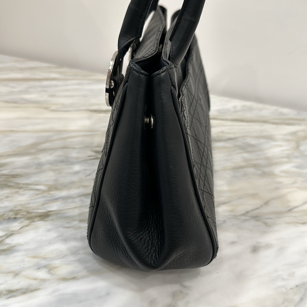 CHRISTIAN DIOR HANDBAG BLACK *AUTHENTIC* - Picture 5 of 9